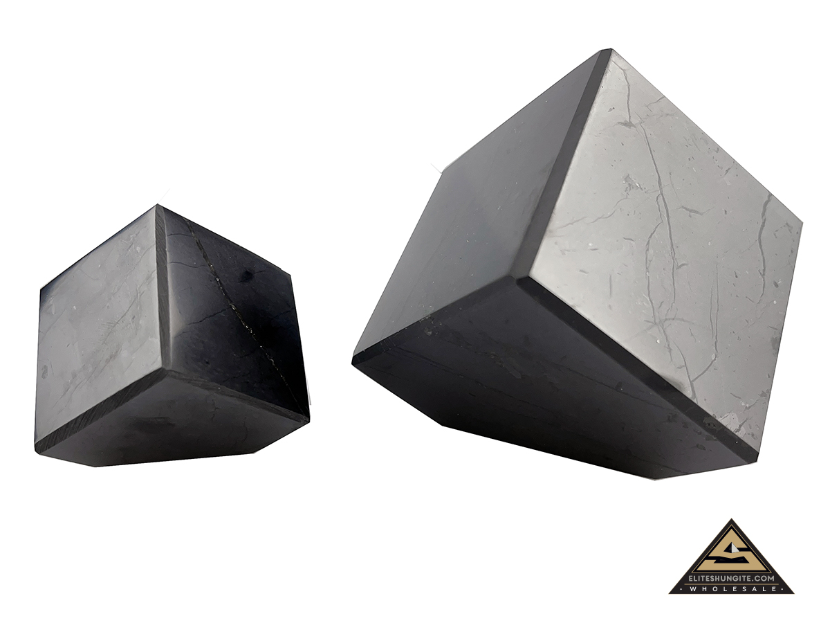 Cube 3  cm cut base by eliteshungite.com