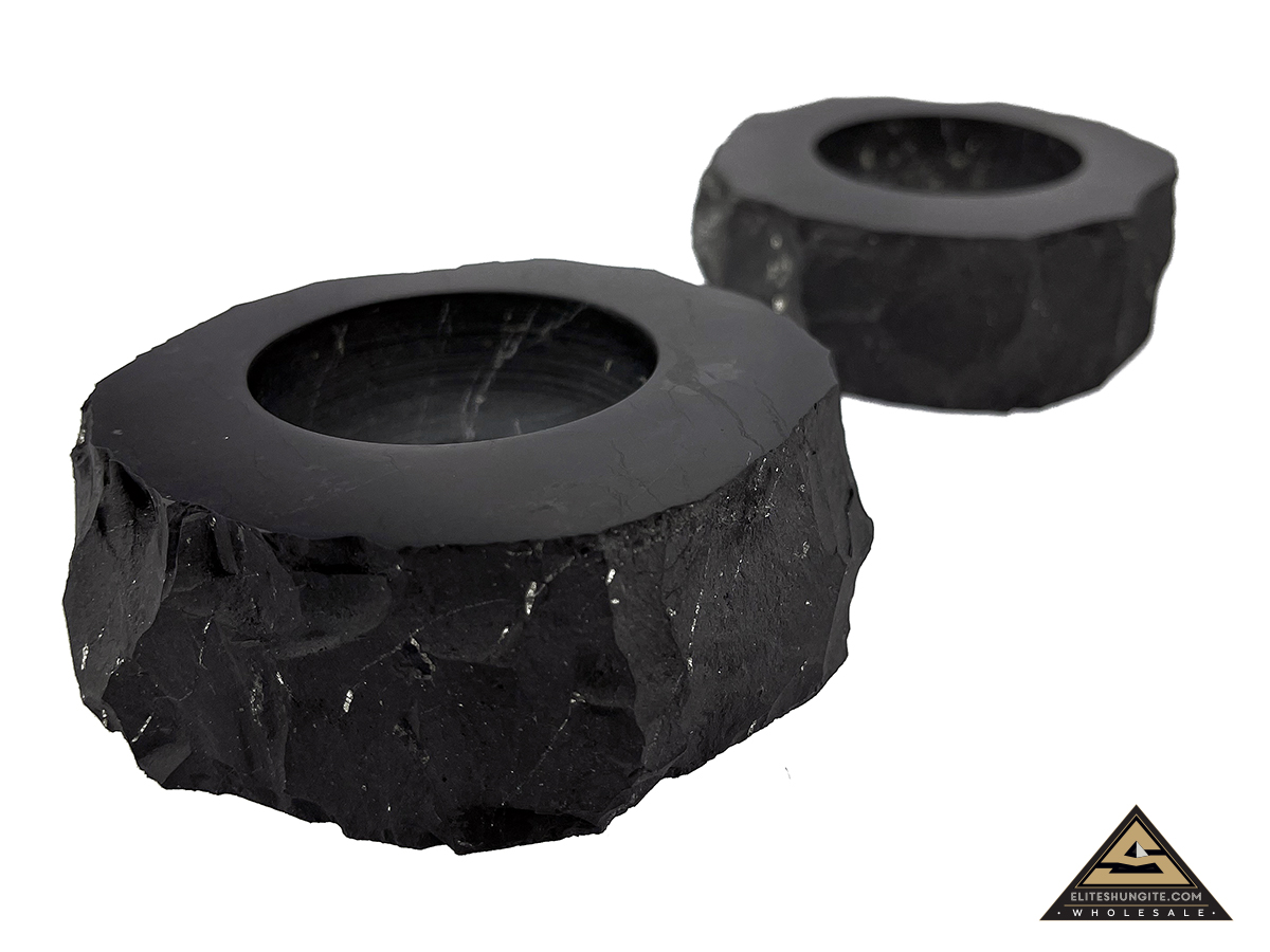 Candle holder round by eliteshungite.com