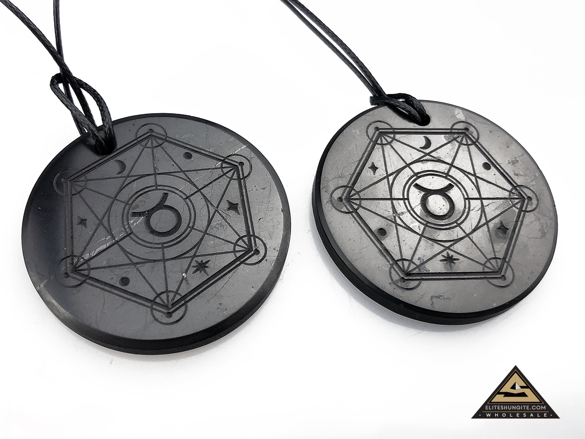 Pendant ZODIAC TAURUS (BULL) by eliteshungite.com