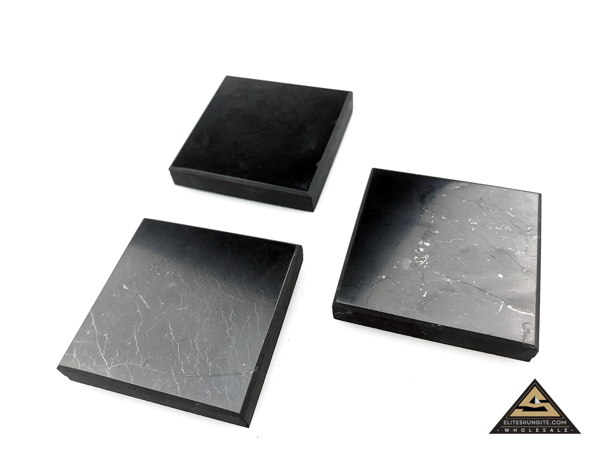 Tile 5 x 5 x 1 cm by eliteshungite.com