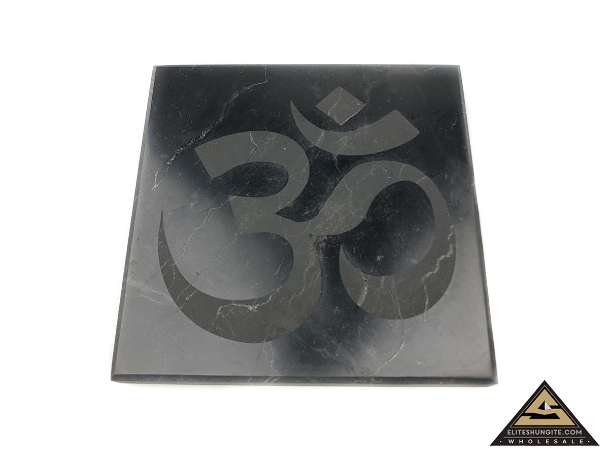 Tile 10 x 10 x 1 cm ÓM by eliteshungite.com