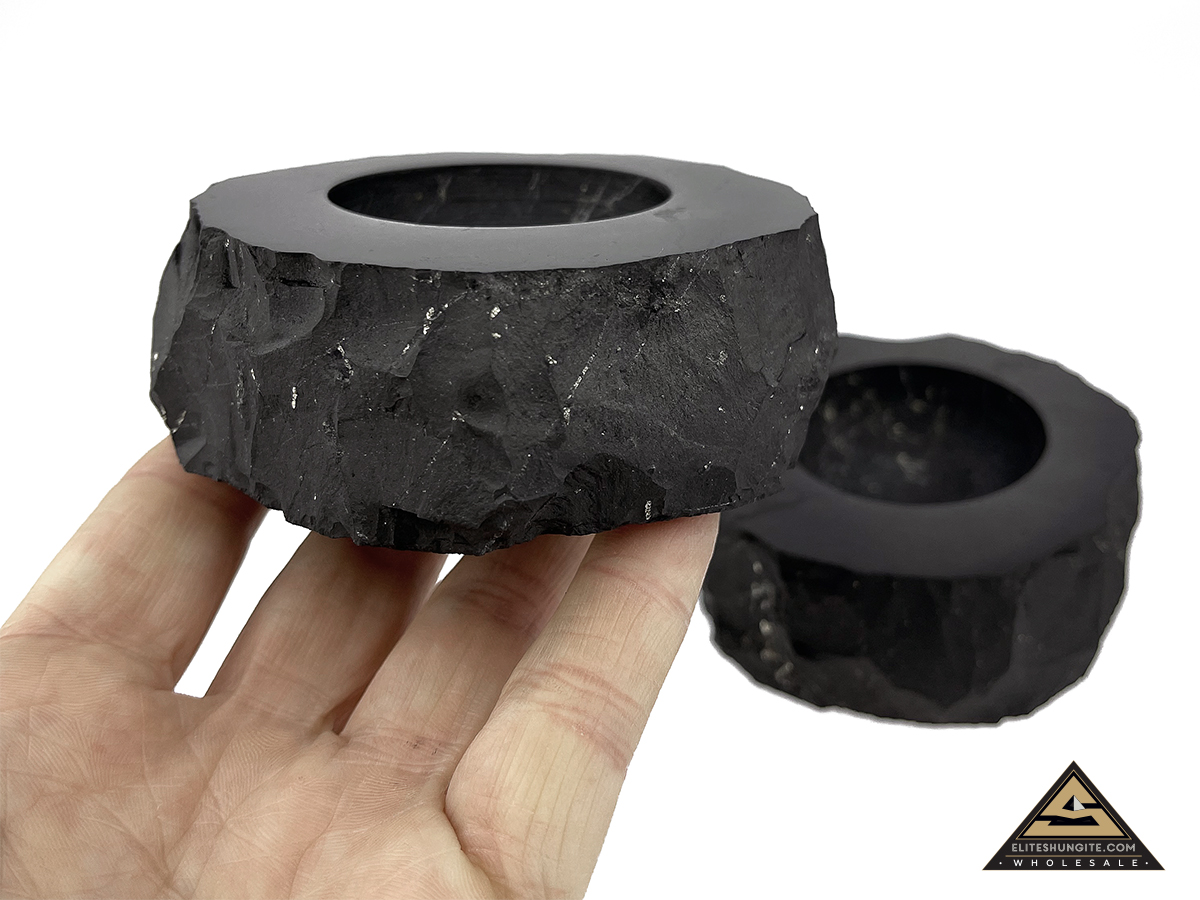 Candle holder round by eliteshungite.com