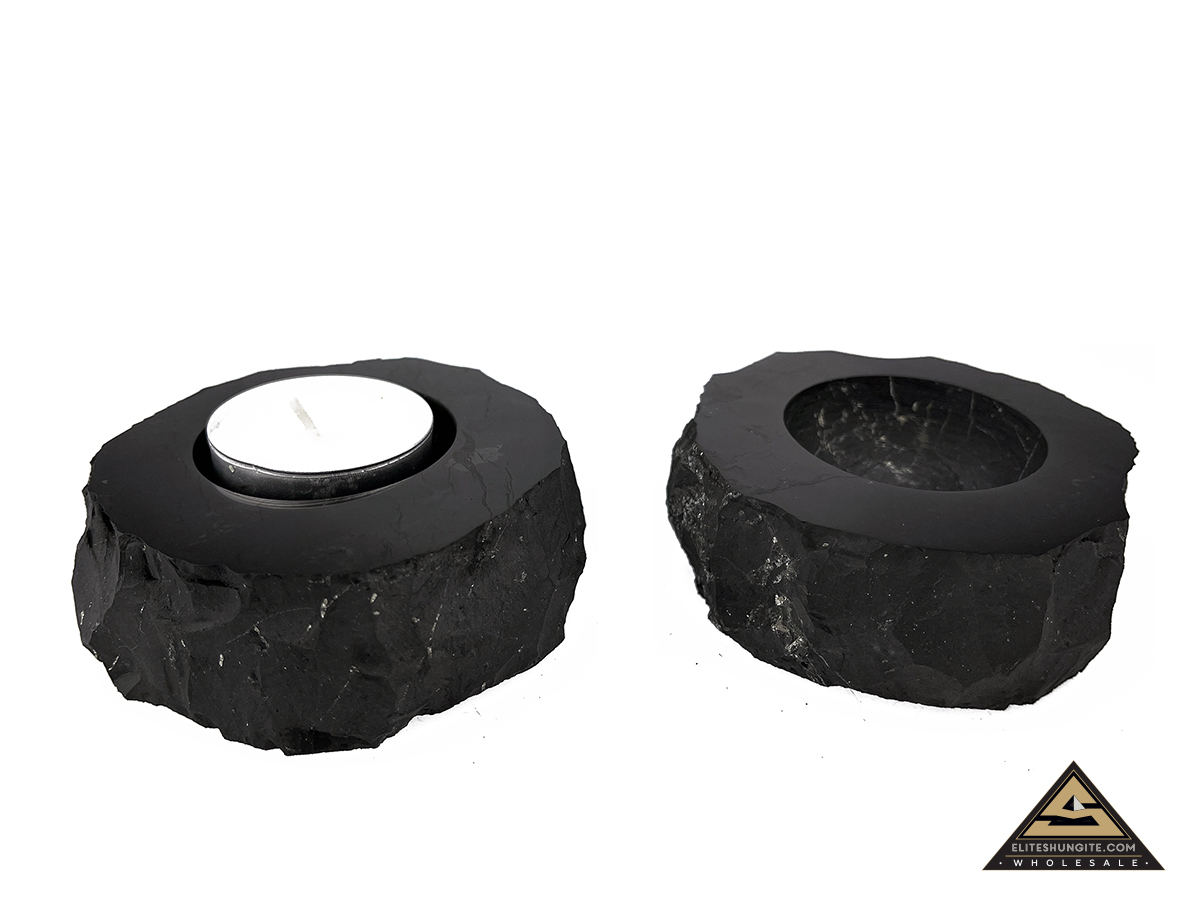 Candle holder round by eliteshungite.com