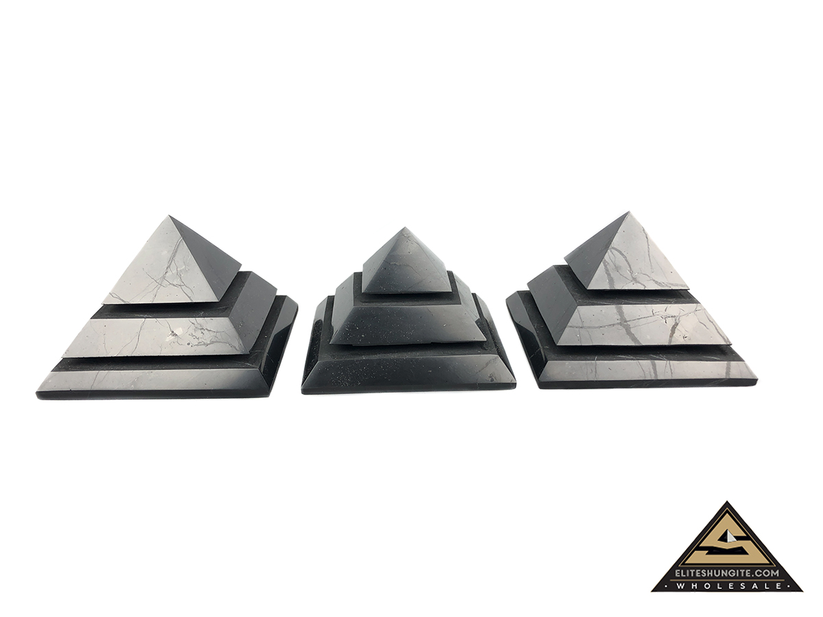 Pyramid 7 cm Saqqara by eliteshungite.com