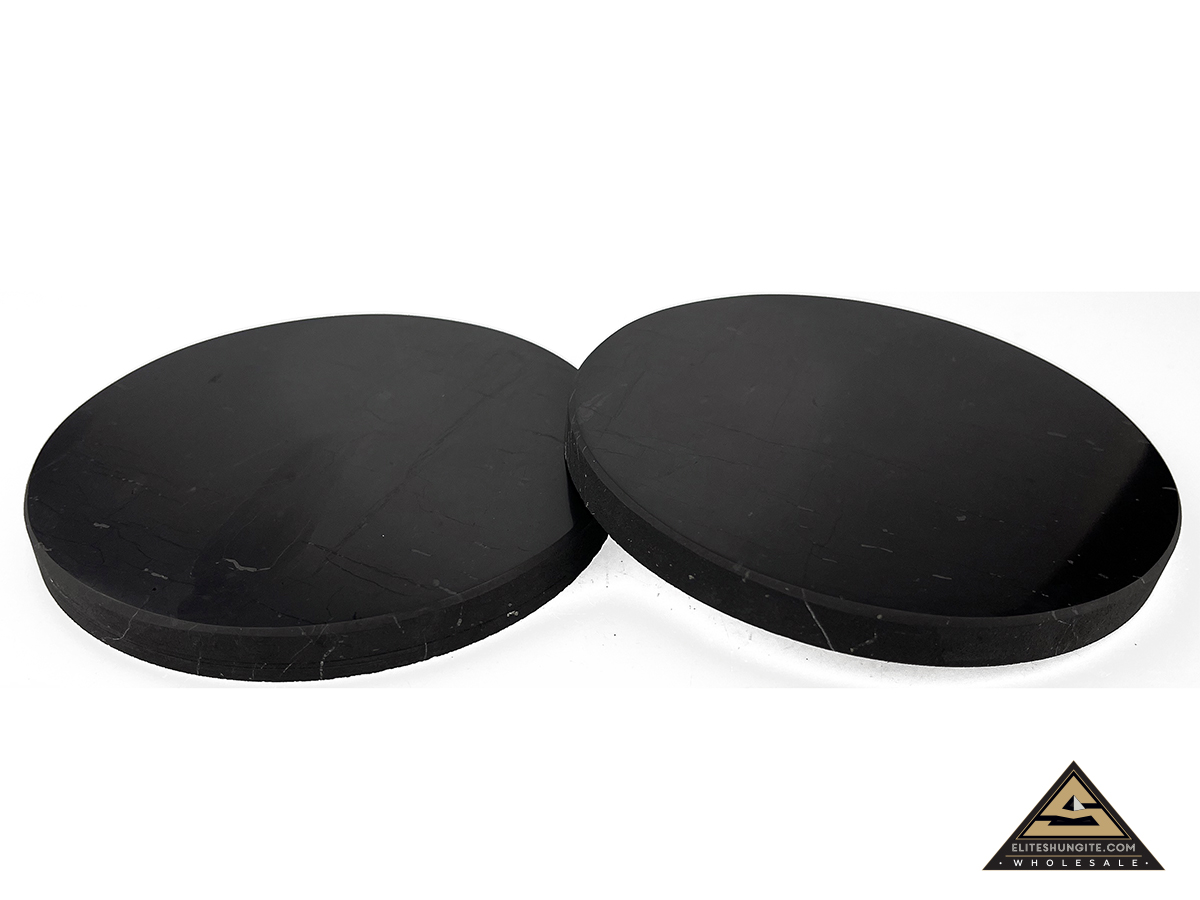 Tile round diam. 10 cm by eliteshungite.com