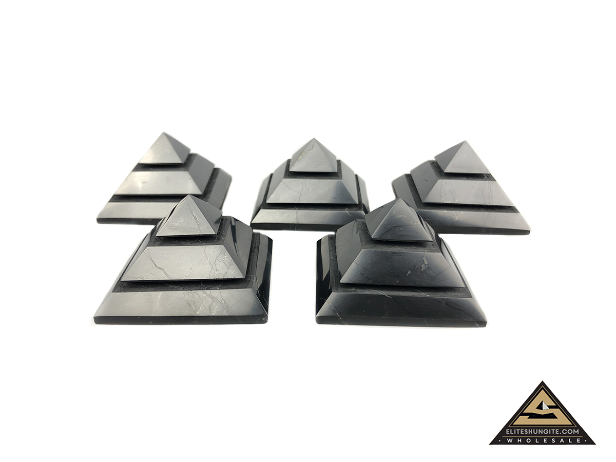 Pyramid 4 cm Saqqara by eliteshungite.com