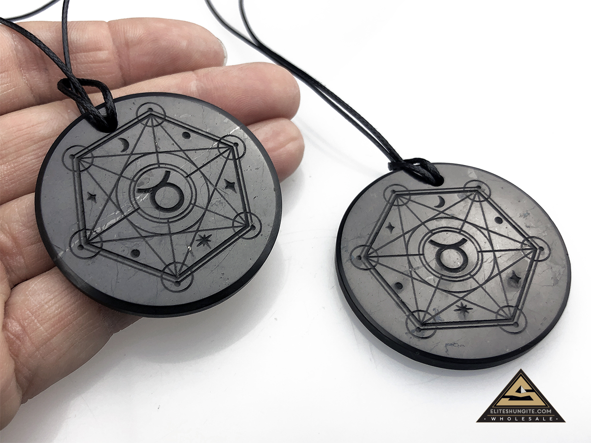 Pendant ZODIAC TAURUS (BULL) by eliteshungite.com