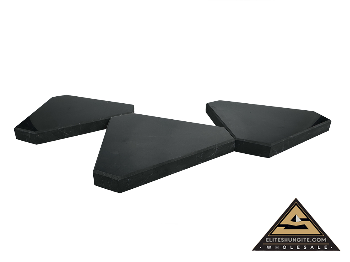 Tile triangle 9 cm by eliteshungite.com