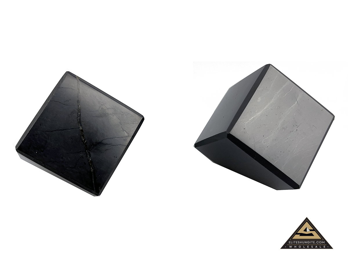 Cube 3  cm cut base by eliteshungite.com