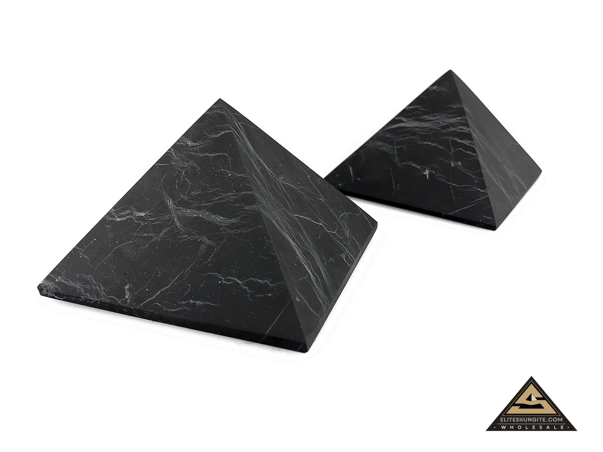 Pyramid 8 x 8 cm n/polished by eliteshungite.com