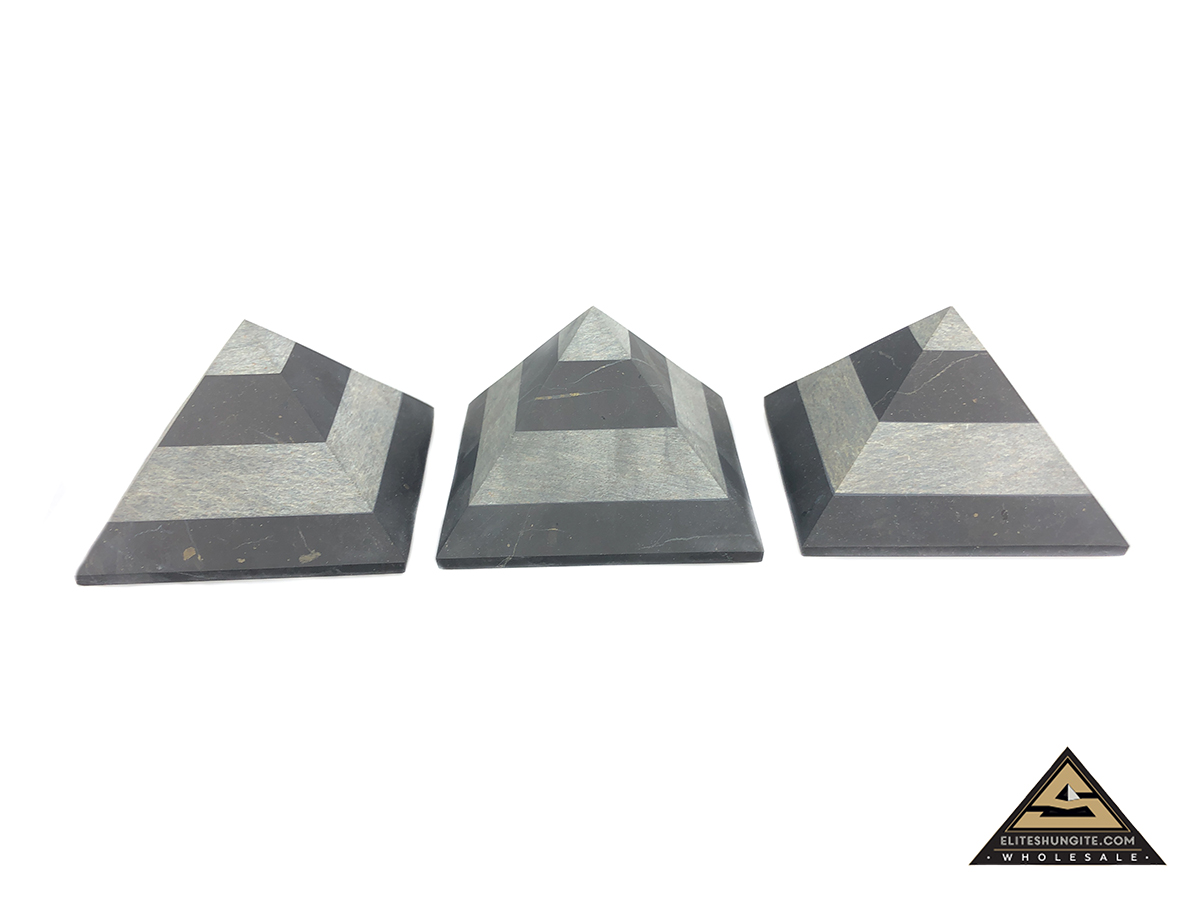 Pyramid 7 cm Zebra by eliteshungite.com