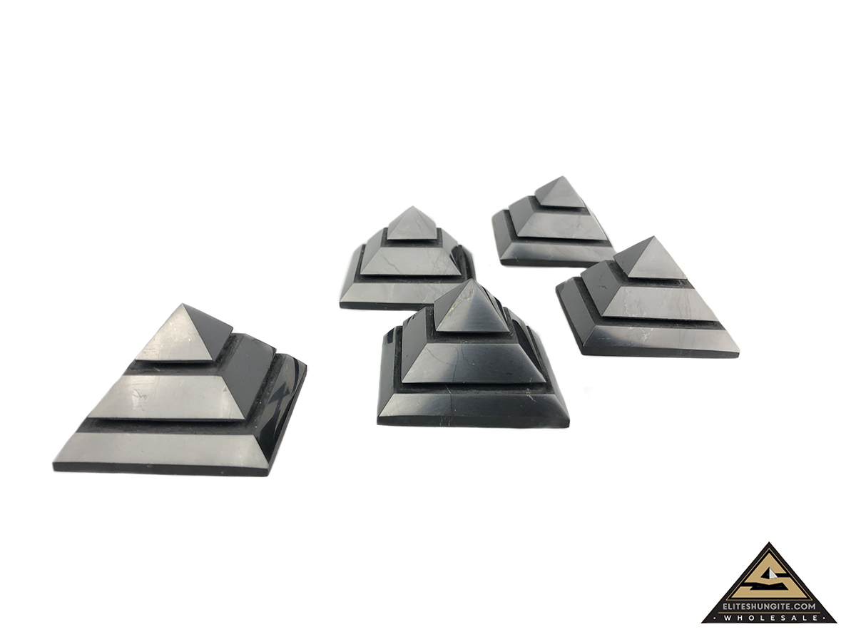 Pyramid 4 cm Saqqara by eliteshungite.com