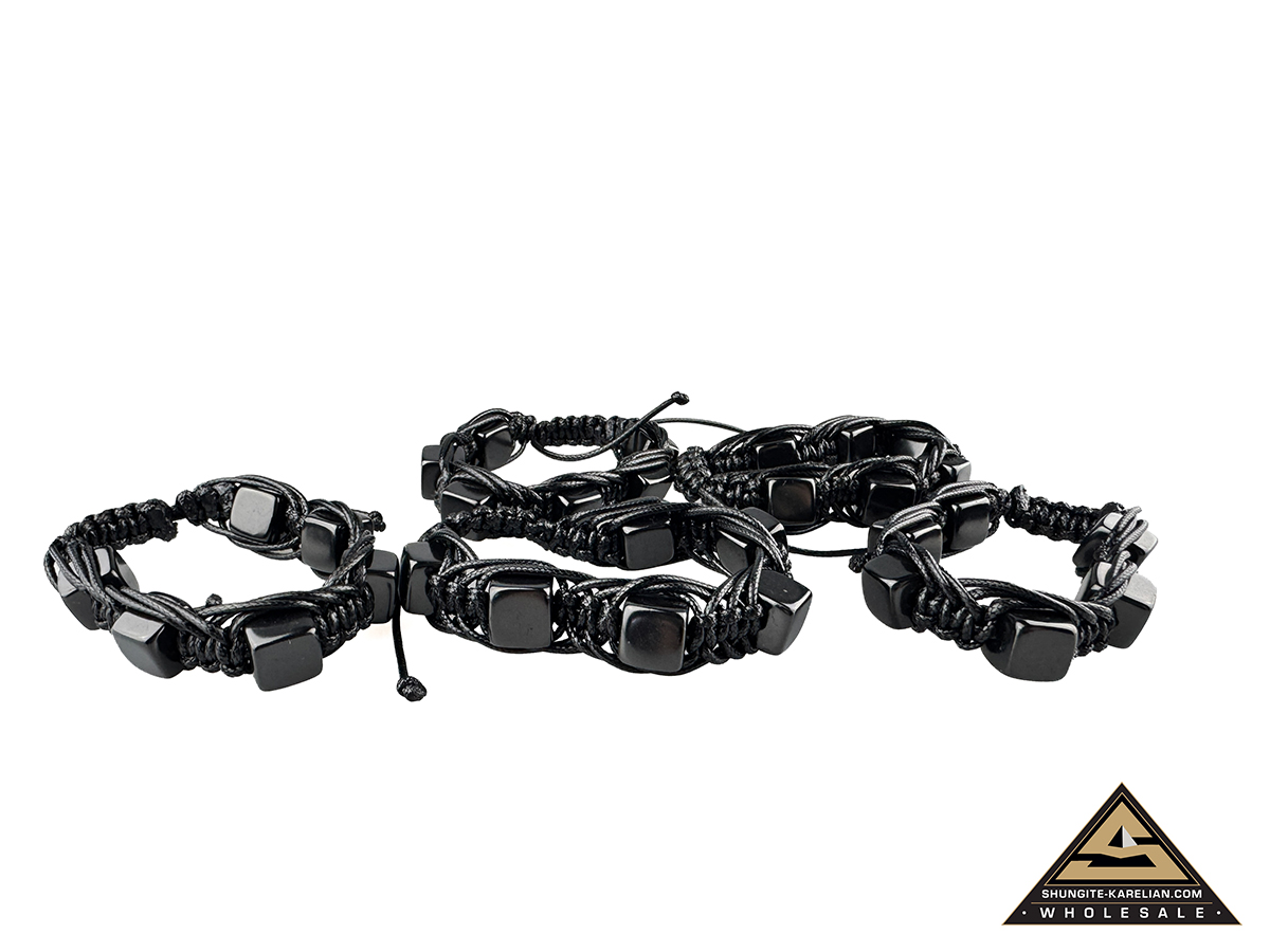 Bracelet Shamballa cube 12 mm by eliteshungite.com