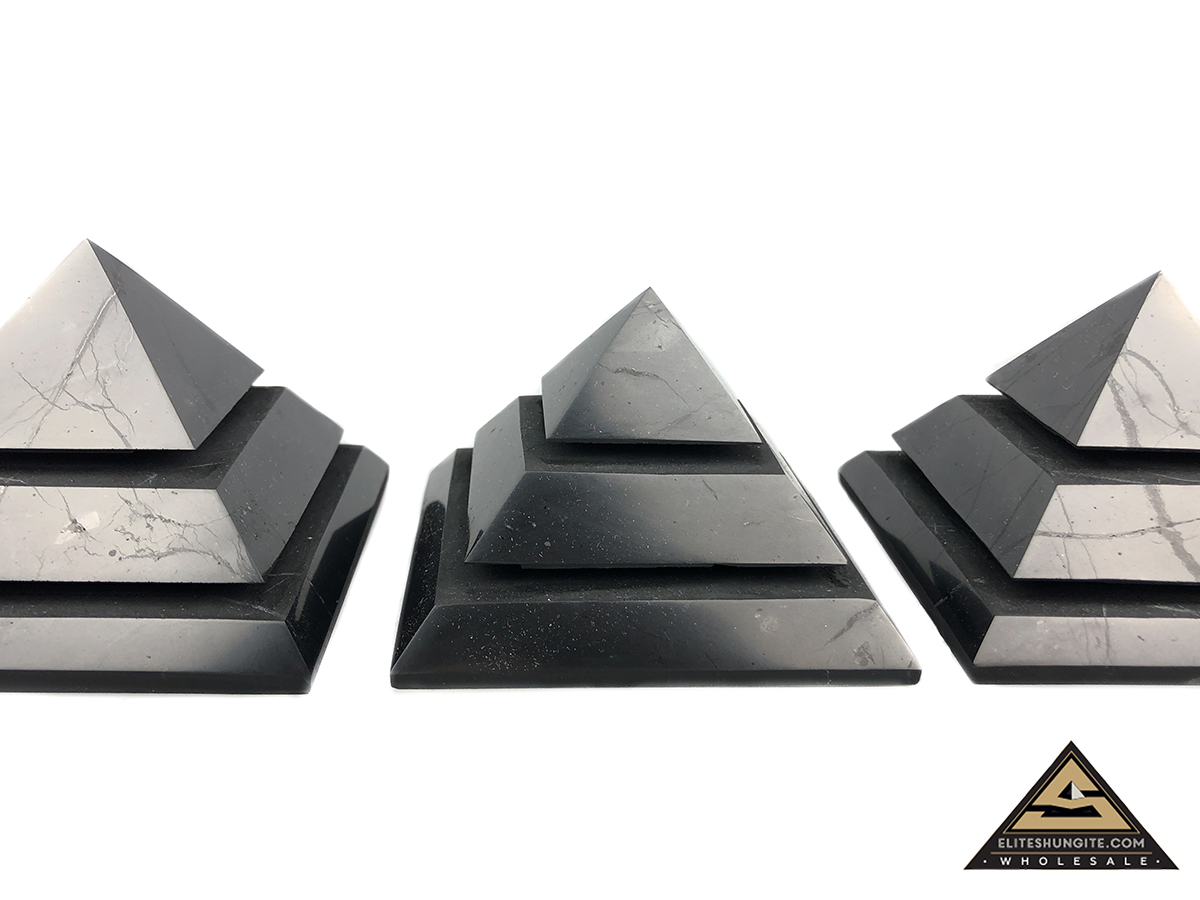 Pyramid 7 cm Saqqara by eliteshungite.com