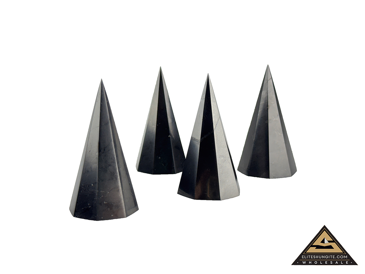 Pyramid Octagonal 3 cm by eliteshungite.com