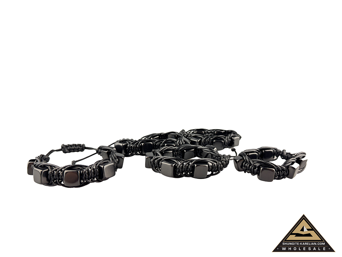 Bracelet Shamballa cube 12 mm by eliteshungite.com