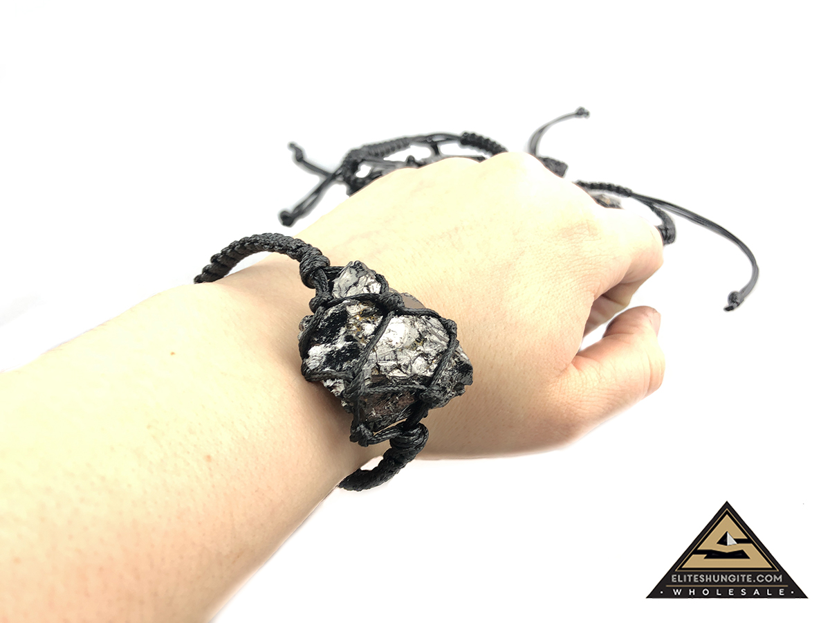 Bracelet Shamballa with elite shungite by eliteshungite.com