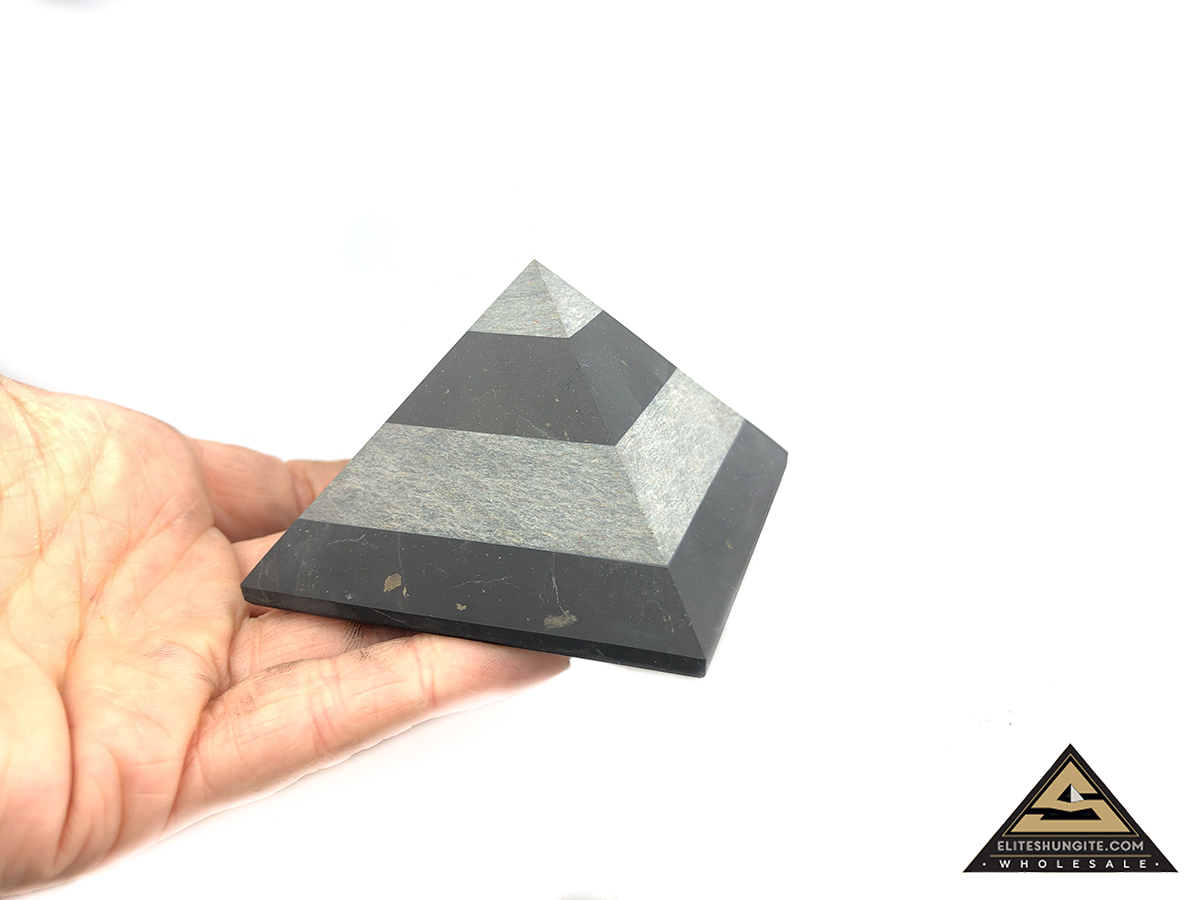Pyramid 7 cm Zebra by eliteshungite.com