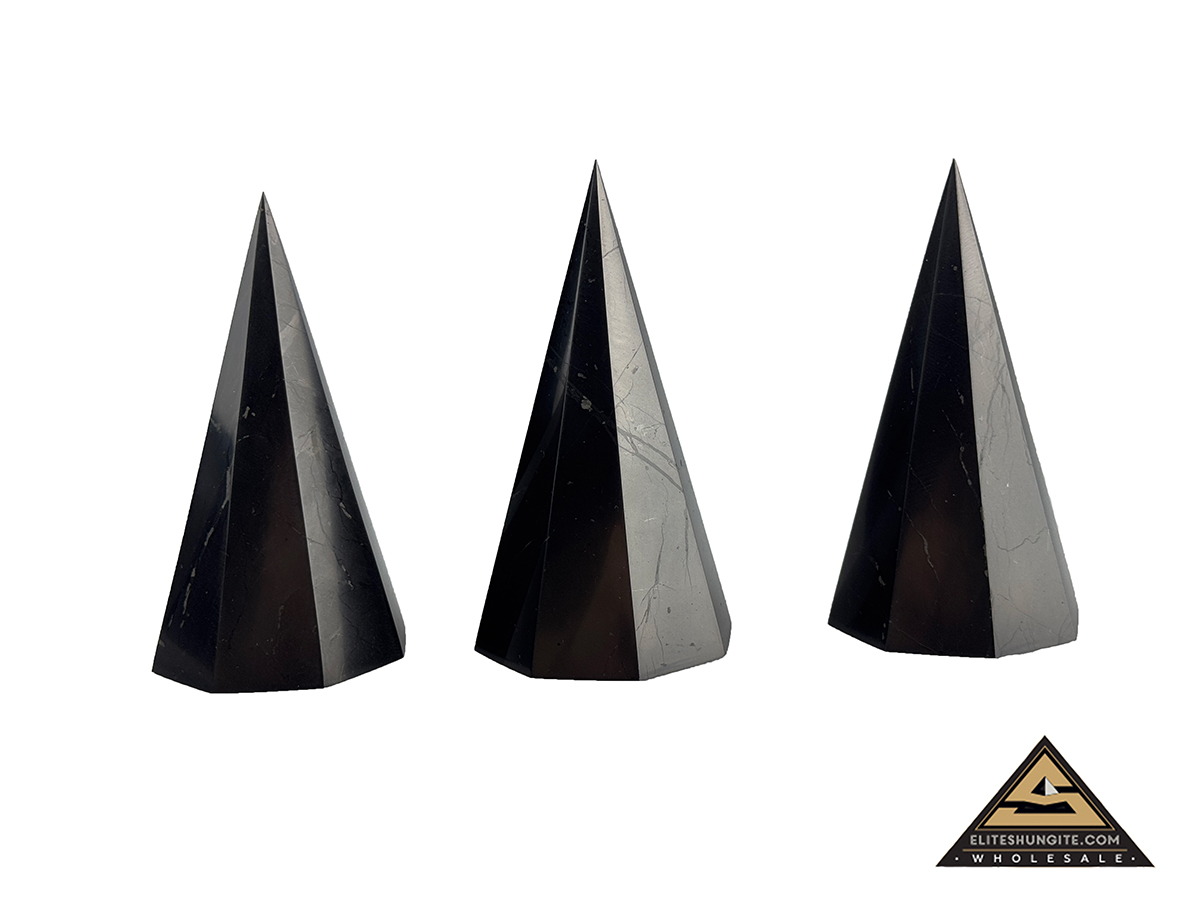 Pyramid Octagonal 5 cm by eliteshungite.com