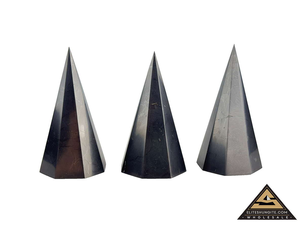 Pyramid Octagonal 6 cm by eliteshungite.com