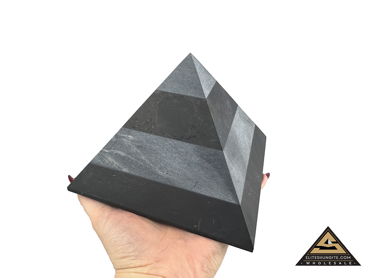Pyramid 15 cm Zebra by eliteshungite.com