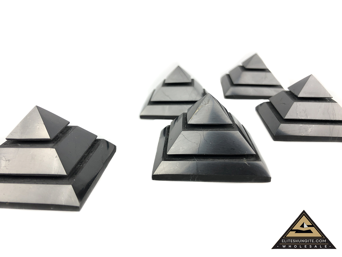 Pyramid 4 cm Saqqara by eliteshungite.com