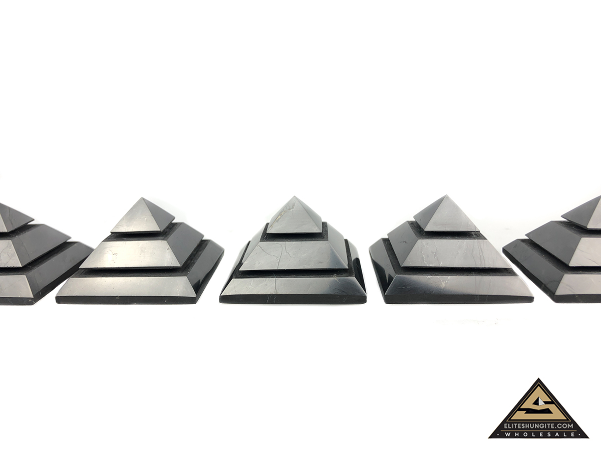 Pyramid 4 cm Saqqara by eliteshungite.com