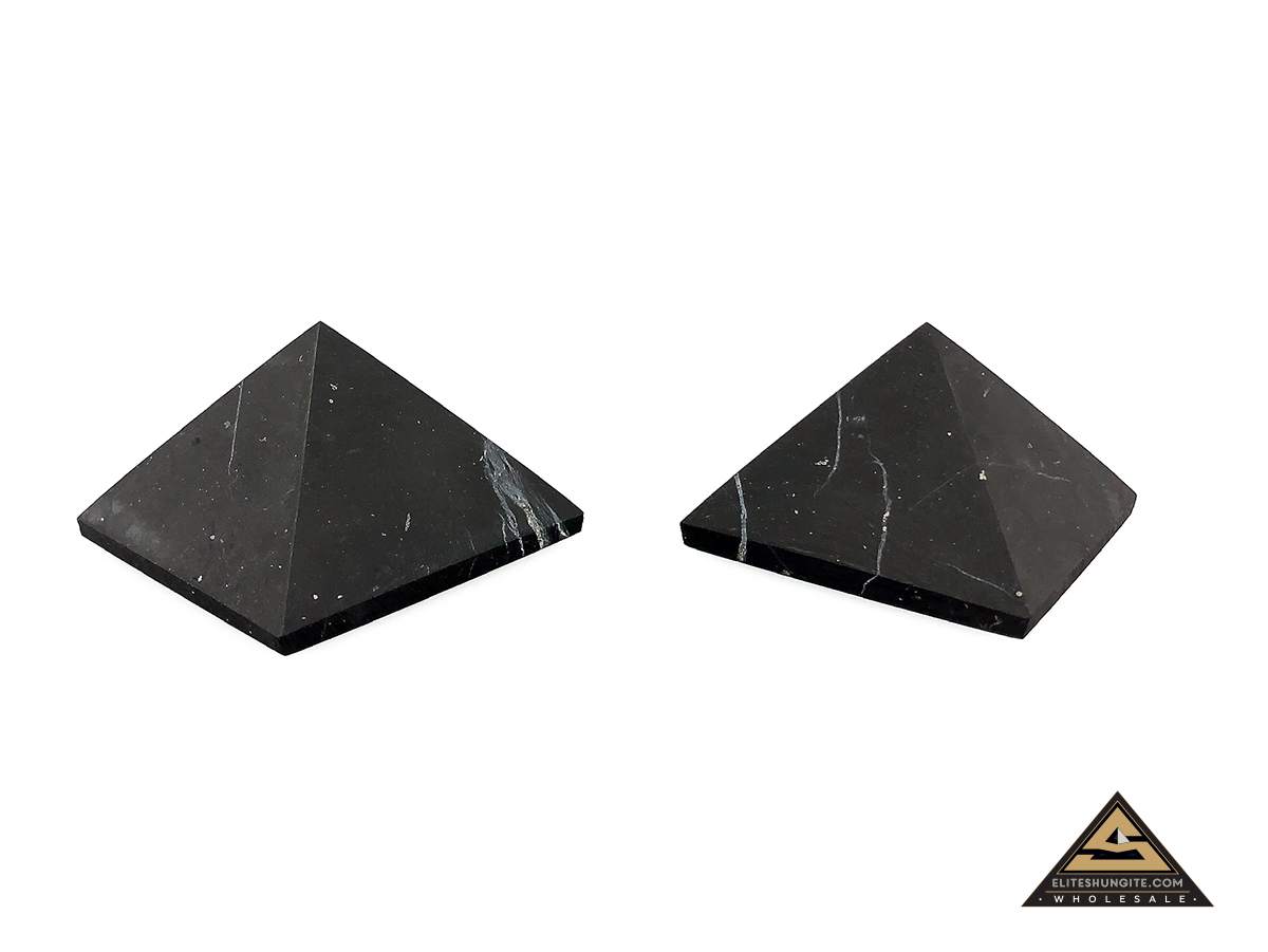 Pyramid 4 x 4 cm n/polished by eliteshungite.com
