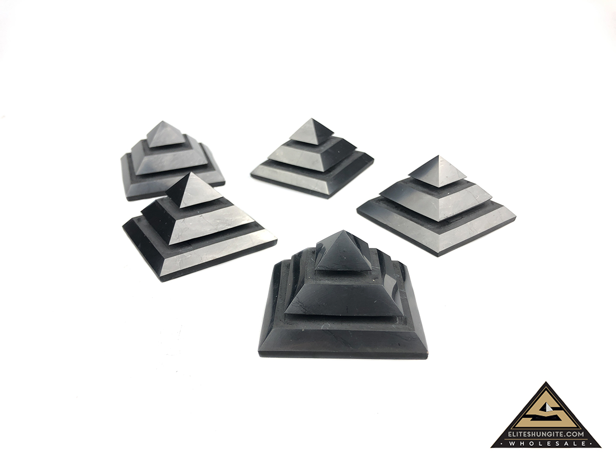 Pyramid 5 cm Saqqara by eliteshungite.com