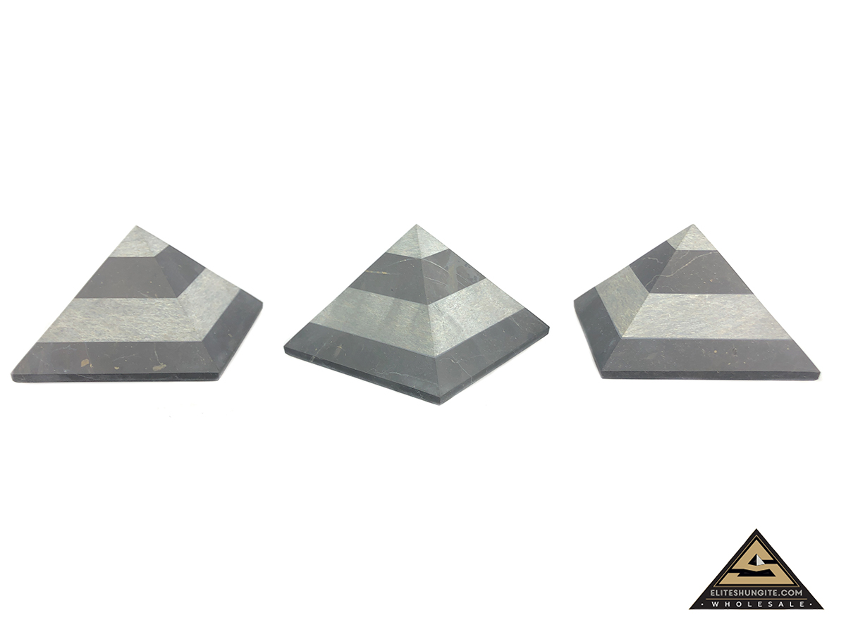 Pyramid 7 cm Zebra by eliteshungite.com