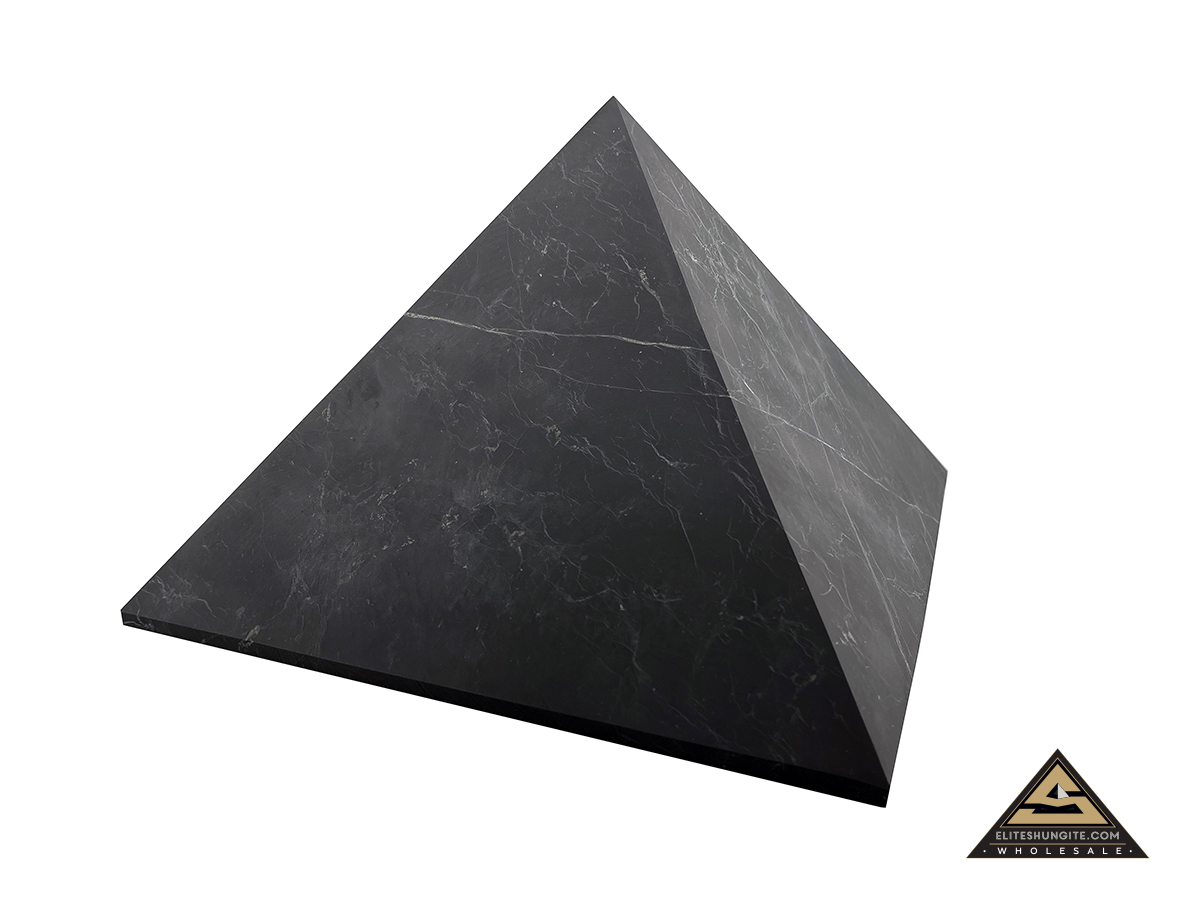 Pyramid 25 x 25 cm n/polished by eliteshungite.com