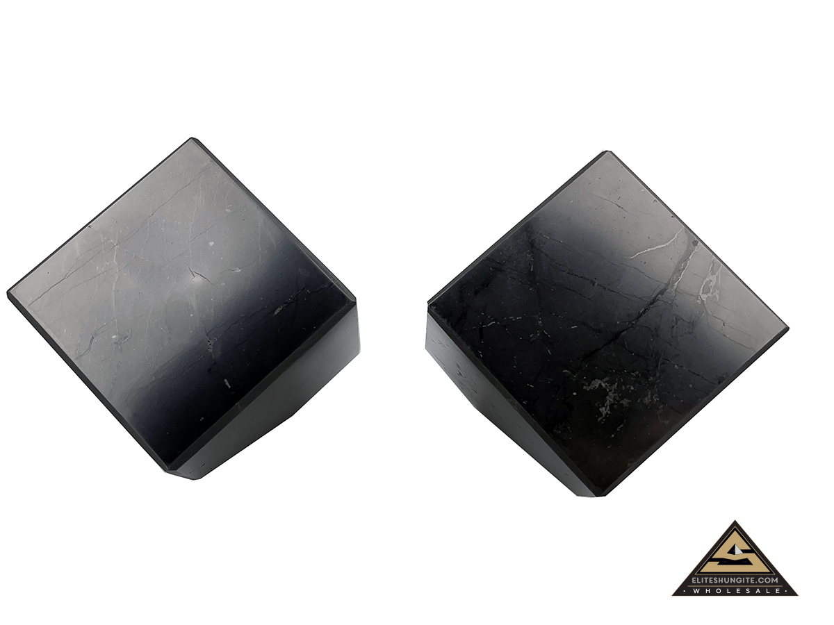 Cube 6 cm cut base by eliteshungite.com