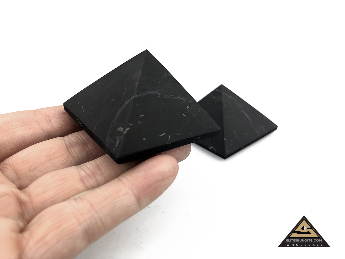 Pyramid 5 x 5 cm n/polished by eliteshungite.com