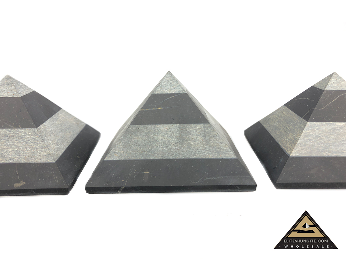 Pyramid 7 cm Zebra by eliteshungite.com