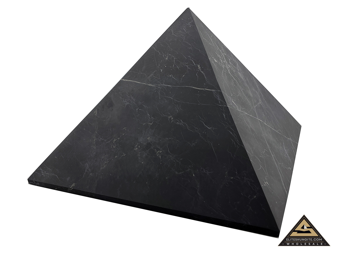 Pyramid 25 x 25 cm n/polished by eliteshungite.com