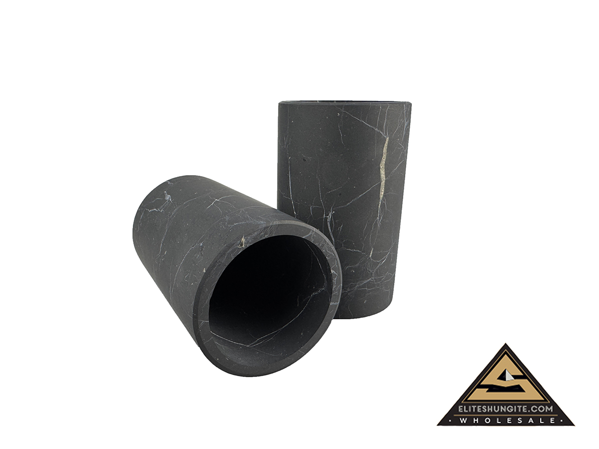 Cup diam. 4 cm, h 7 cm not polished by eliteshungite.com