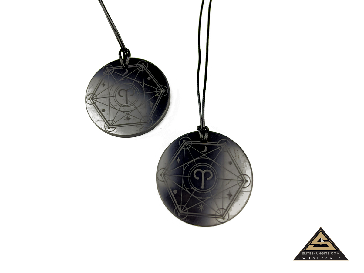 Pendant ZODIAC ARIES (RAM) by eliteshungite.com