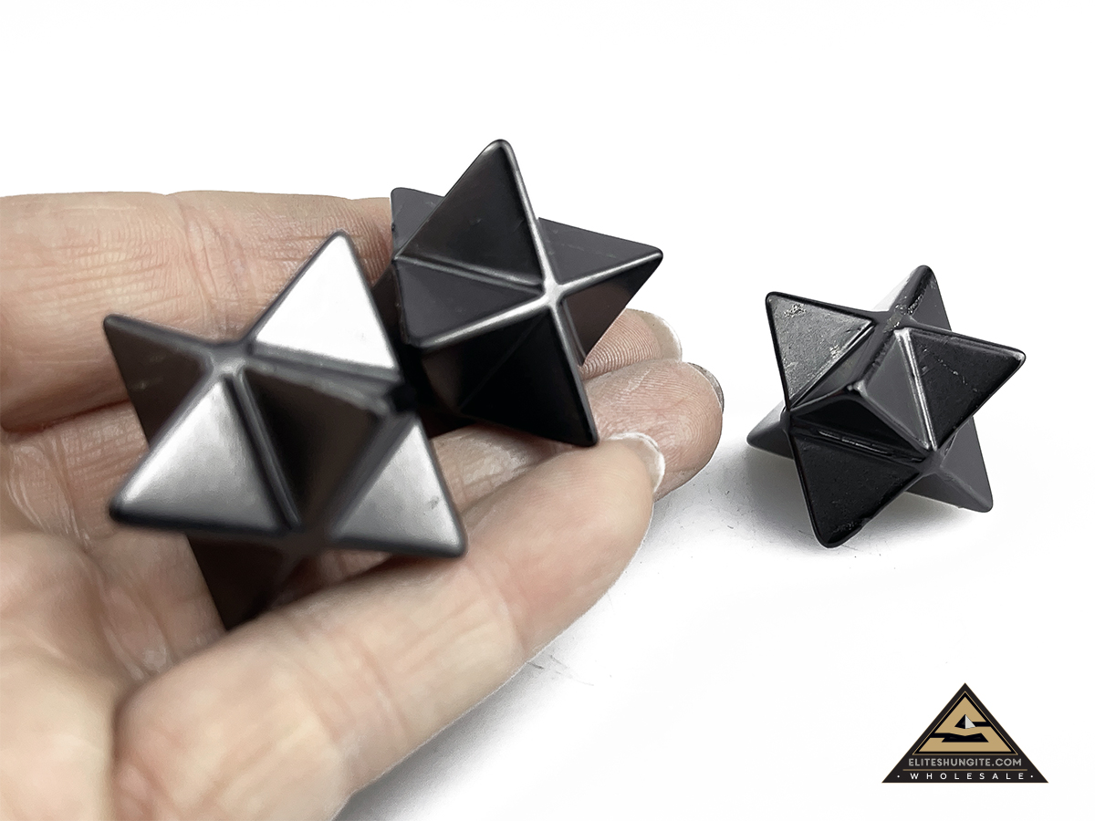 Merkaba 2 cm polished by eliteshungite.com