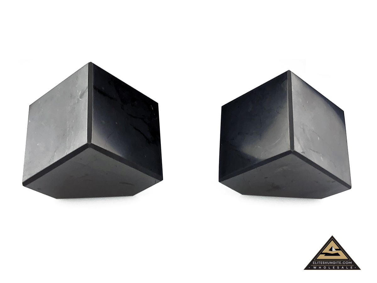 Cube 5 cm cut base by eliteshungite.com