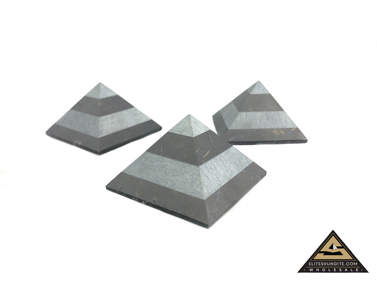 Pyramid 7 cm Zebra by eliteshungite.com