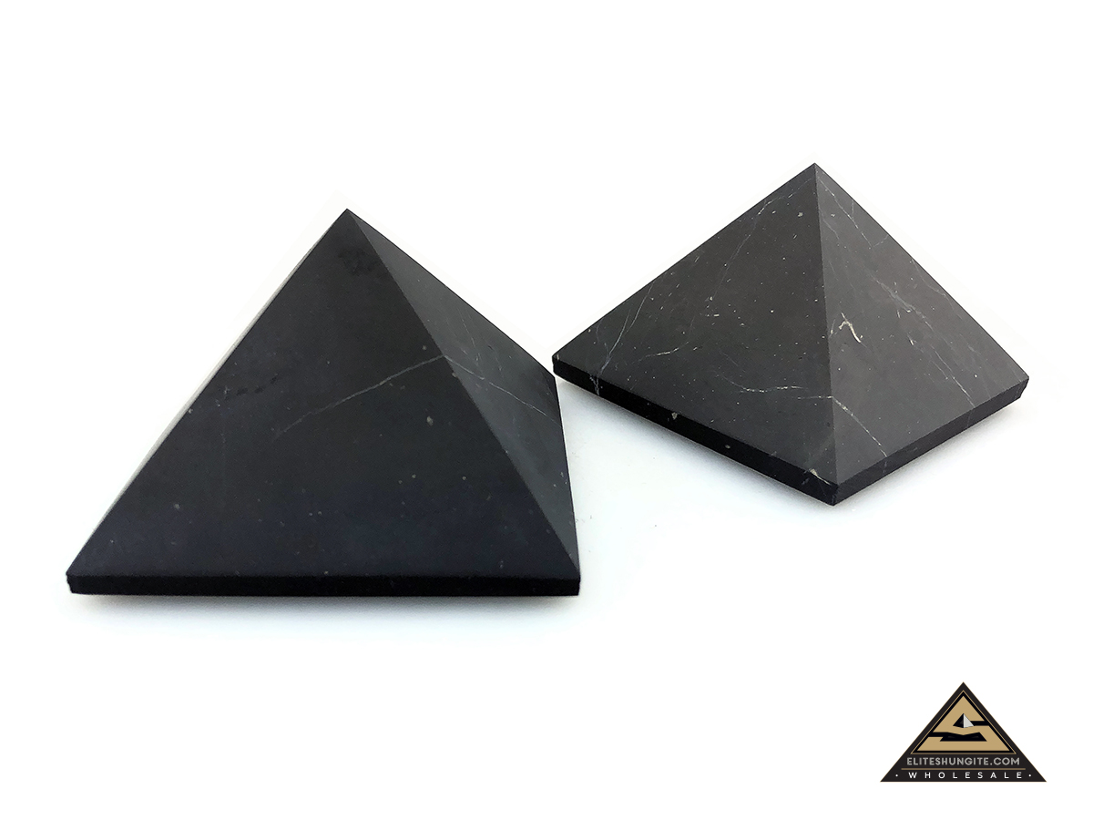 Pyramid 6 x 6 cm n/polished by eliteshungite.com