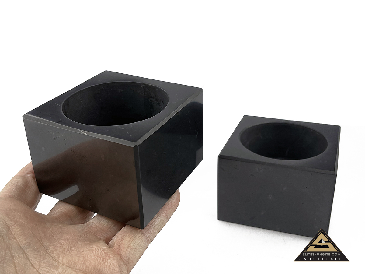 Candle holder 7 cm x 7 cm by eliteshungite.com