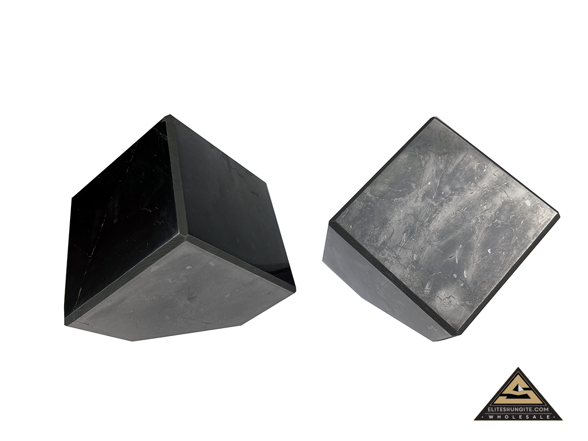 Cube 7 cm cut base by eliteshungite.com