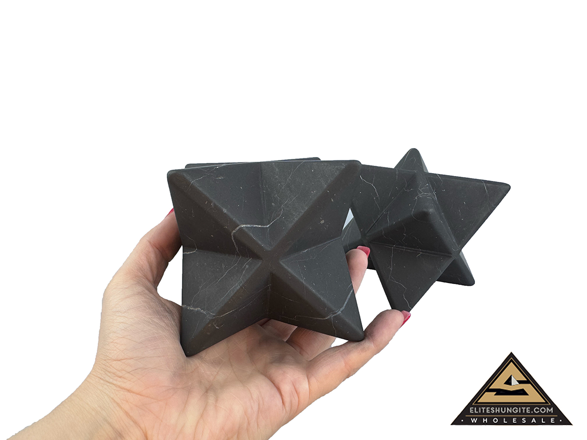 Merkaba 8 cm not polished by eliteshungite.com