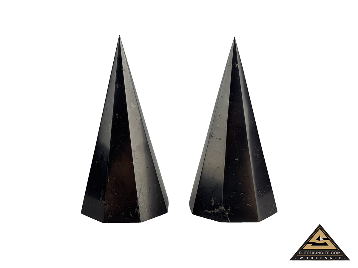 Pyramid Octagonal 7 cm by eliteshungite.com