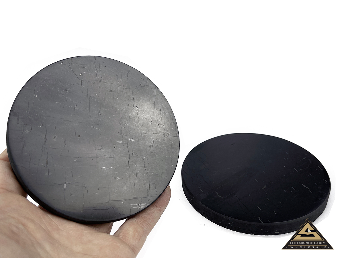 Tile round diam. 10 cm by eliteshungite.com