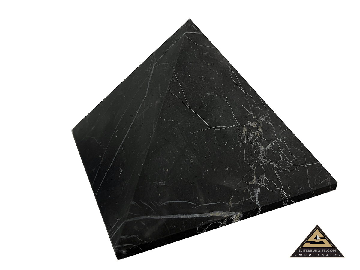 Pyramid 12 x 12 cm  n/polished by eliteshungite.com