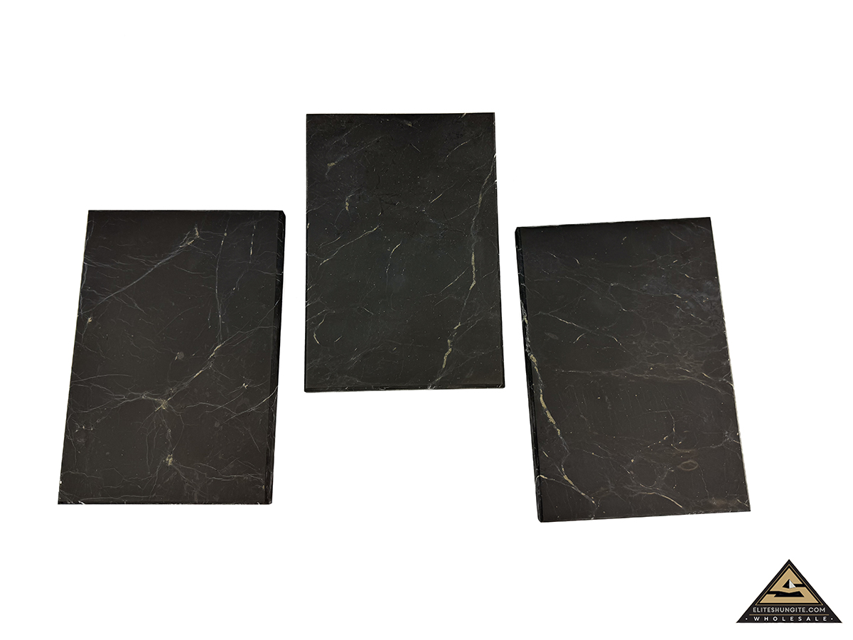Tile 10 x 15 cm n/polished by eliteshungite.com