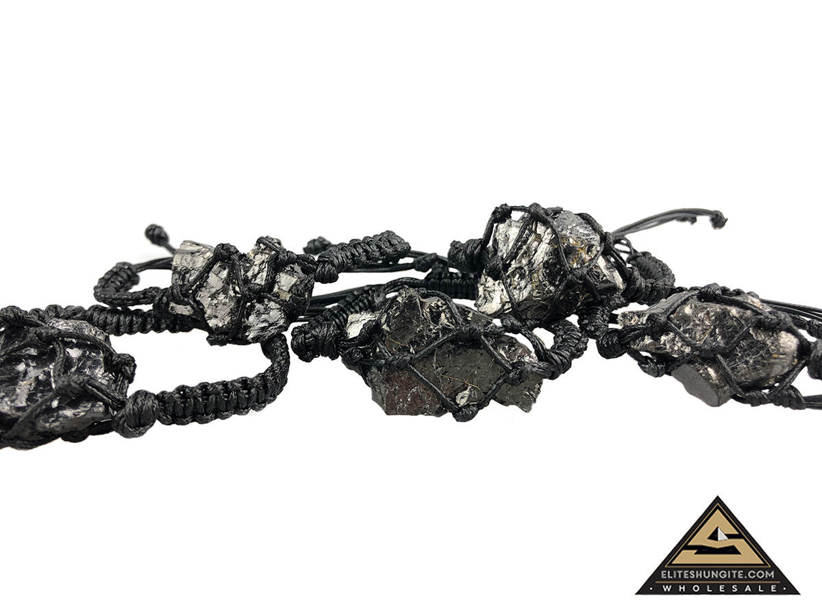 Bracelet Shamballa with elite shungite by eliteshungite.com