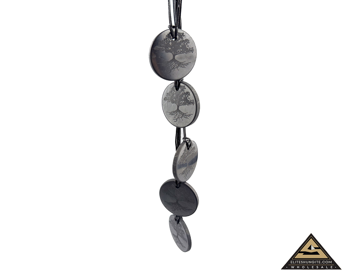 Pendant engraving Tree of life 3,5 cm by eliteshungite.com